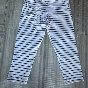 Lululemon Athletica White and Blue Leggings